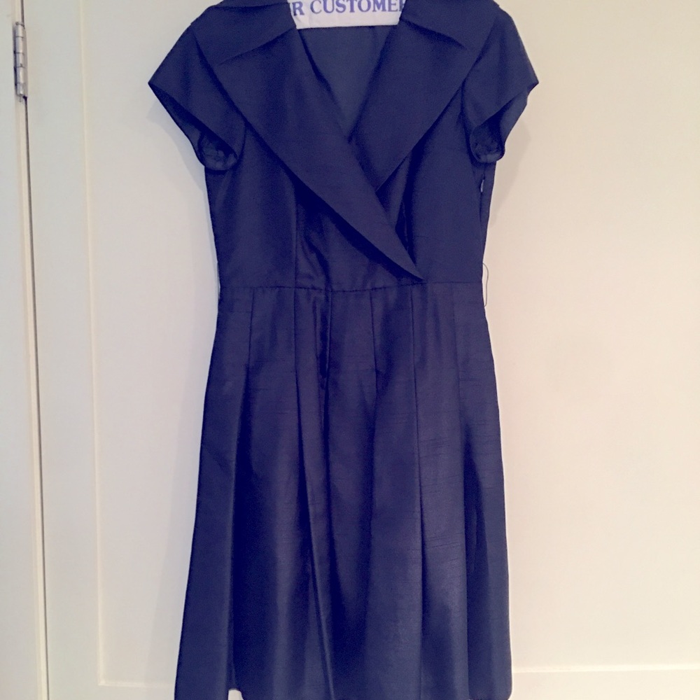 Beautiful Eliza J navy silk dress
